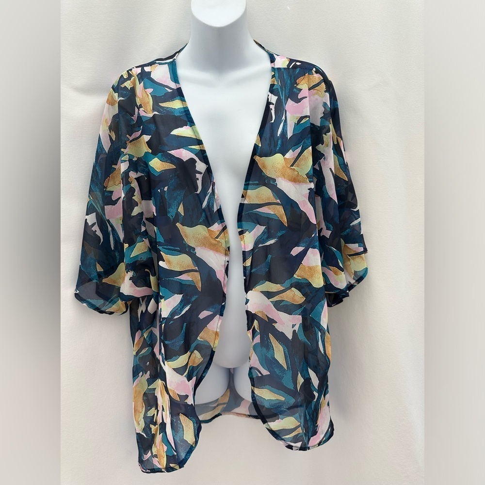 Colorful Sheer Kimono Cardigan #A2